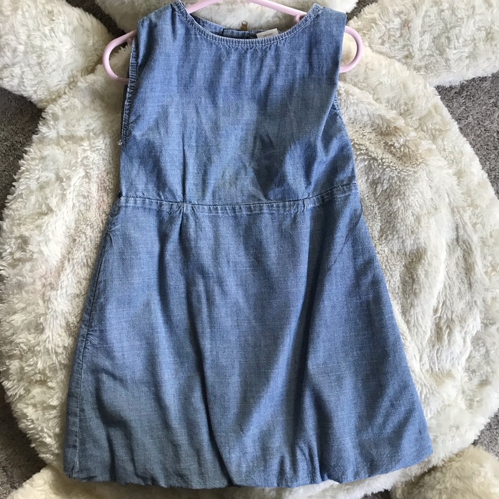 Preloved Crewcuts Denim Dress Back Zipper